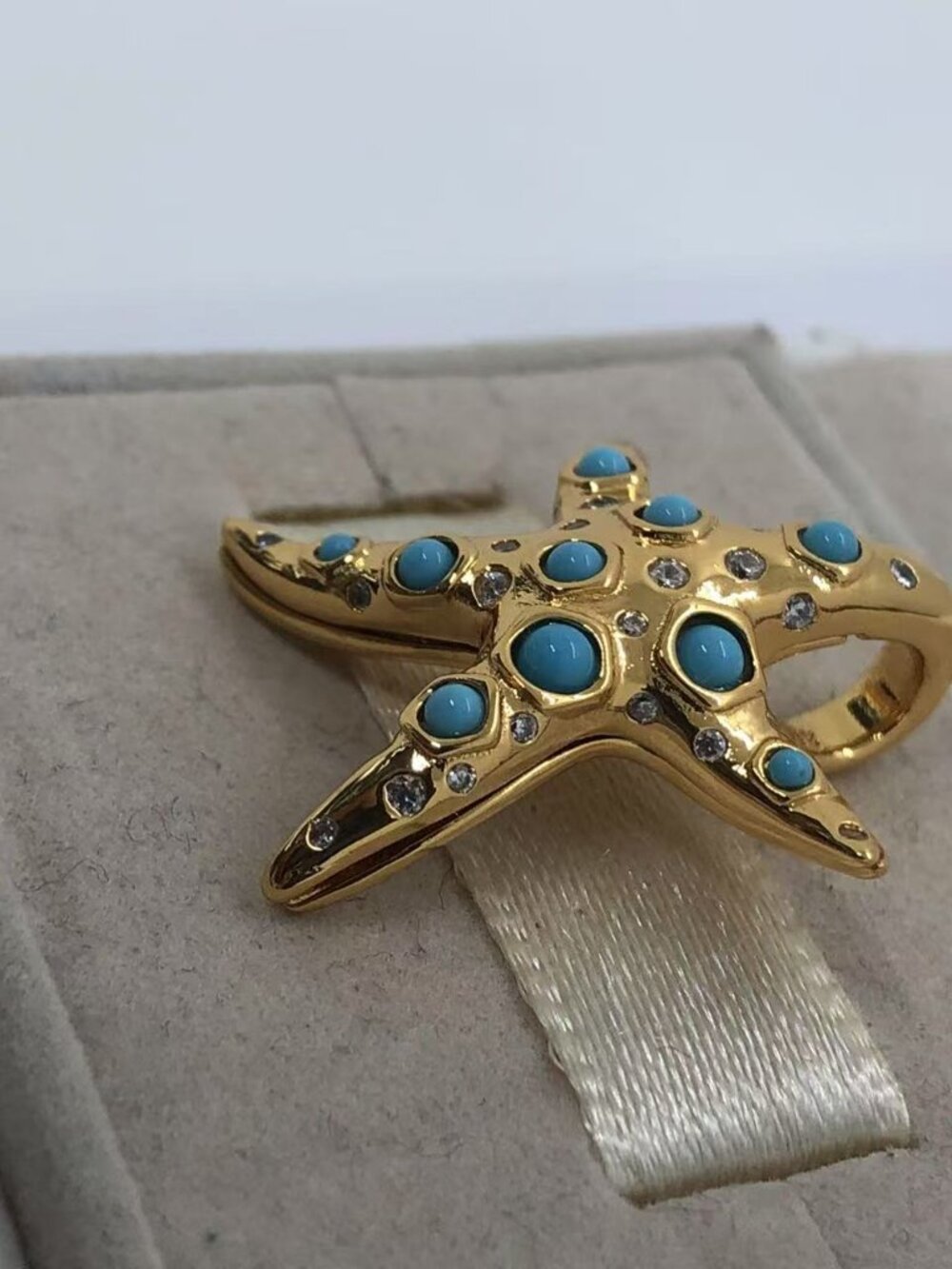 ✨🔥Pandora Sparkling Blue Starfish Dangle Charm - Picture 5 of 6